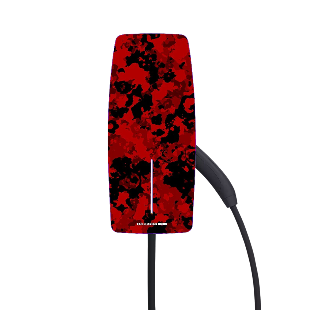 'RED CAMO' Tesla Wall Connector Skin (Gen 3)